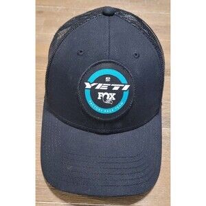 Yeti Fox Factory Race Team Trucker Hat Black One Size Adjustable Mesh SnapBack